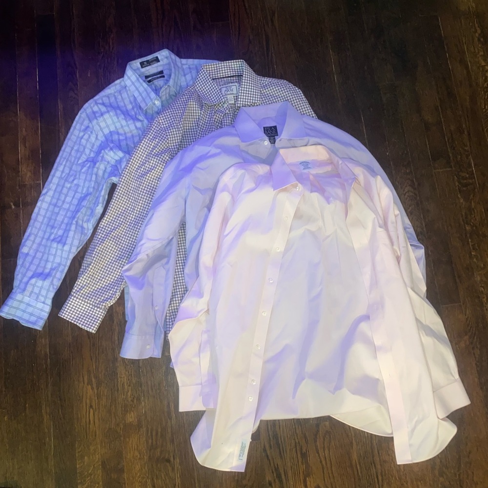 4 dress button down shirts || high end brands